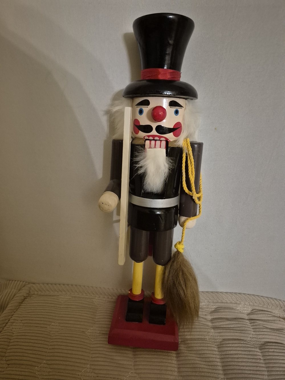 Silvestri  Chimney Sweep Black and Red Wooden Nutcracker